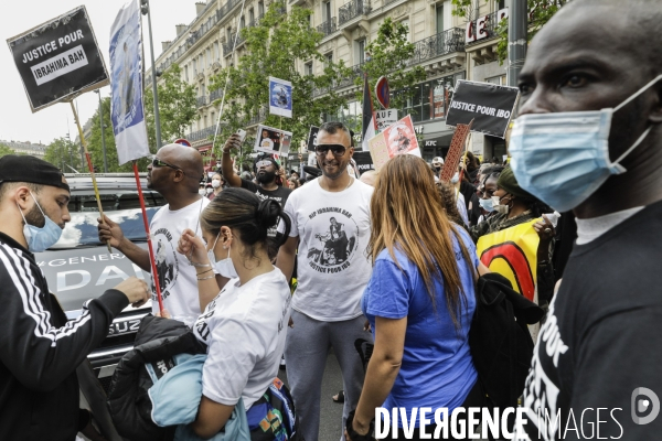 Manifestation contre le racisme et les violences policières à l appel du Comite Adama TRAOR¢