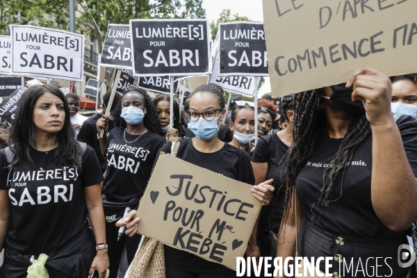 Manifestation contre le racisme et les violences policières à l appel du Comite Adama TRAOR¢