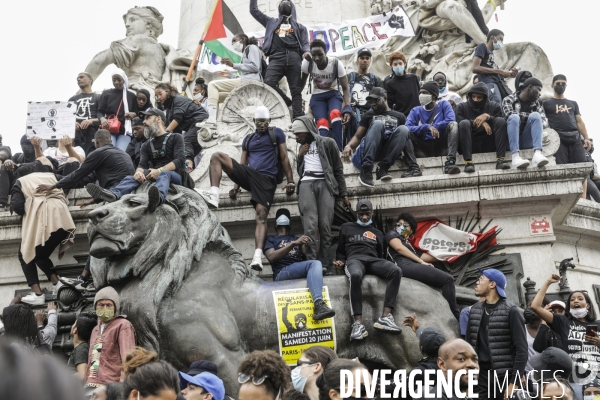 Manifestation contre le racisme et les violences policières à l appel du Comite Adama TRAOR¢