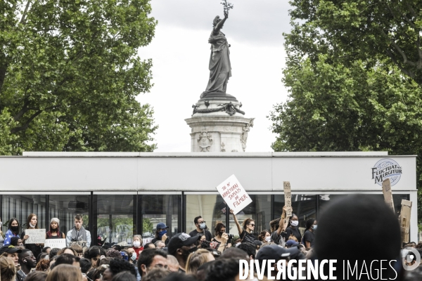 Manifestation contre le racisme et les violences policières à l appel du Comite Adama TRAOR¢