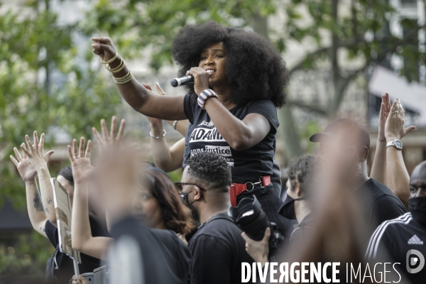 Manifestation contre le racisme et les violences policières à l appel du Comite Adama TRAOR¢