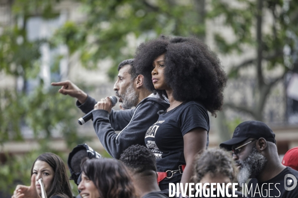 Manifestation contre le racisme et les violences policières à l appel du Comite Adama TRAOR¢