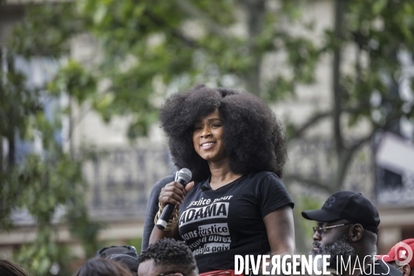 Manifestation contre le racisme et les violences policières à l appel du Comite Adama TRAOR¢