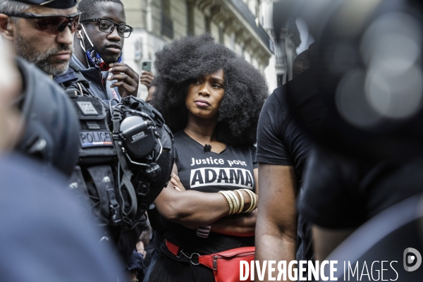 Manifestation contre le racisme et les violences policières à l appel du Comite Adama TRAOR¢