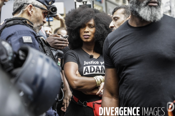 Manifestation contre le racisme et les violences policières à l appel du Comite Adama TRAOR¢