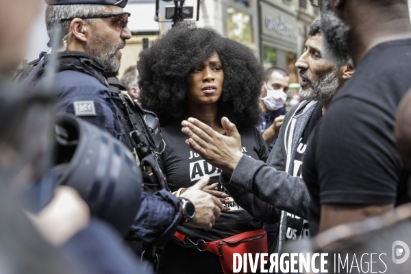 Manifestation contre le racisme et les violences policières à l appel du Comite Adama TRAOR¢