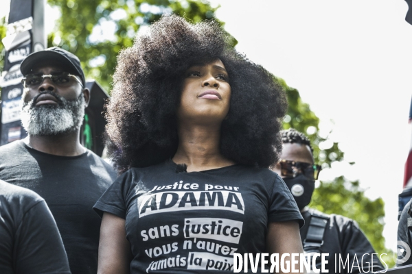 Manifestation contre le racisme et les violences policières à l appel du Comite Adama TRAOR¢