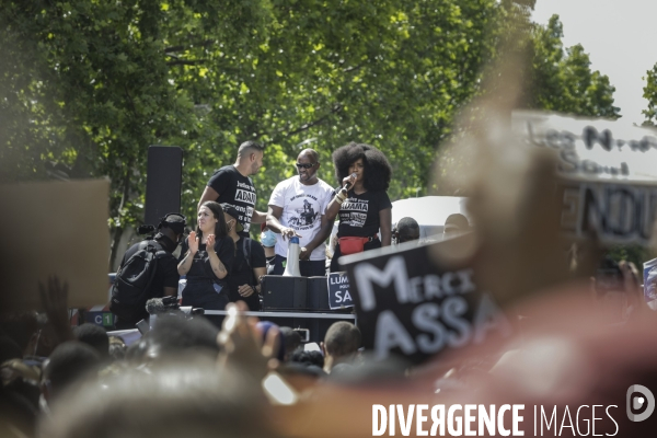 Manifestation contre le racisme et les violences policières à l appel du Comite Adama TRAOR¢