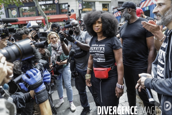 Manifestation contre le racisme et les violences policières à l appel du Comite Adama TRAOR¢