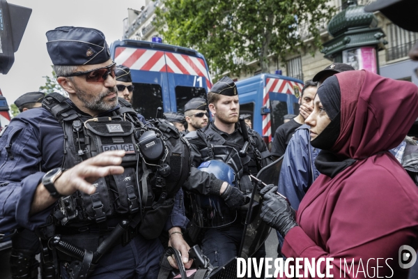 Manifestation contre le racisme et les violences policières à l appel du Comite Adama TRAOR¢