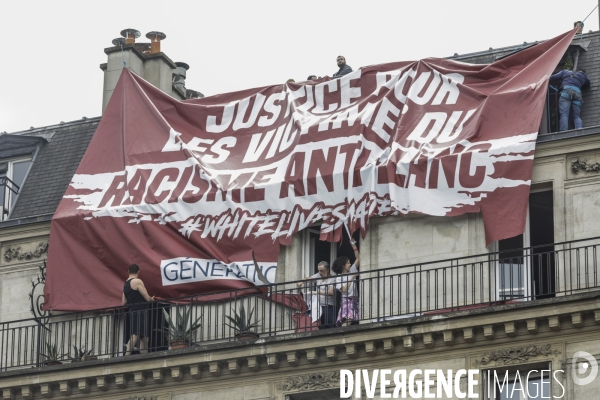 Manifestation contre le racisme et les violences policières à l appel du Comite Adama TRAOR¢