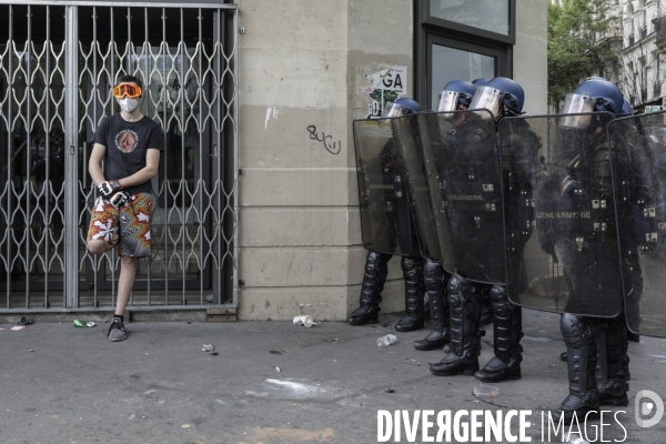 Manifestation contre le racisme et les violences policières à l appel du Comite Adama TRAOR¢