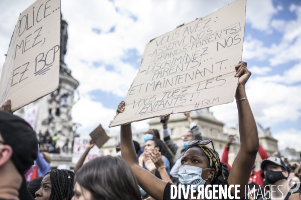 Manifestation contre le racisme et les violences policières