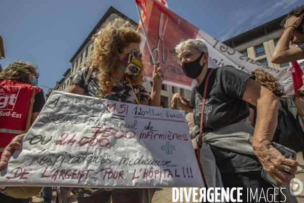 Mobilisation en défense du service public de la santé à Marseille