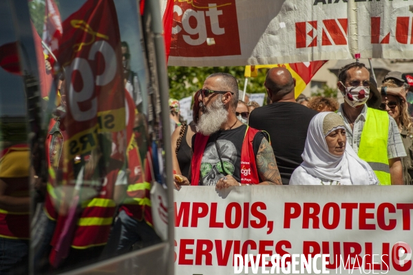 Mobilisation en défense du service public de la santé à Marseille