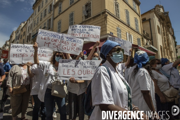 Mobilisation en défense du service public de la santé à Marseille