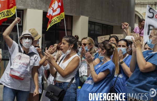 Mobilisation en défense du service public de la santé à Marseille