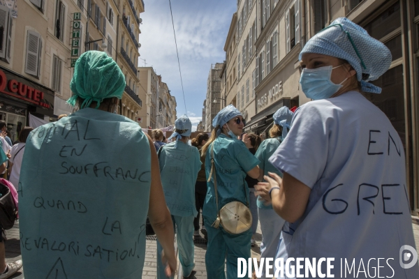 Mobilisation en défense du service public de la santé à Marseille