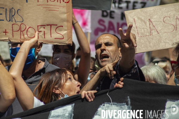 Mobilisation en défense du service public de la santé à Marseille