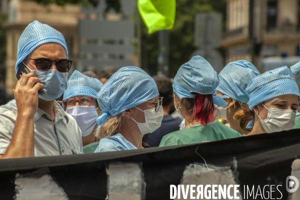 Mobilisation en défense du service public de la santé à Marseille