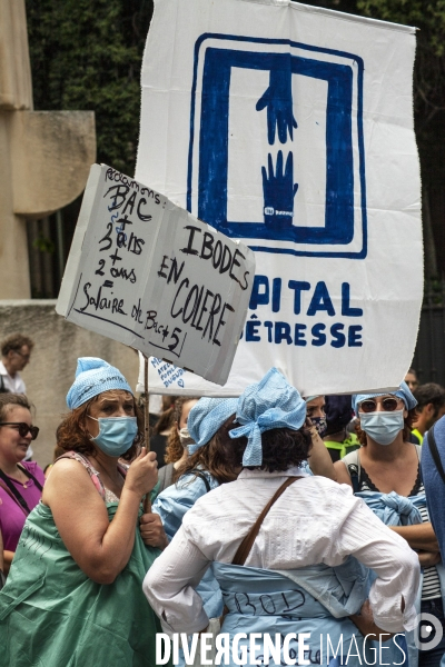 Mobilisation en défense du service public de la santé à Marseille