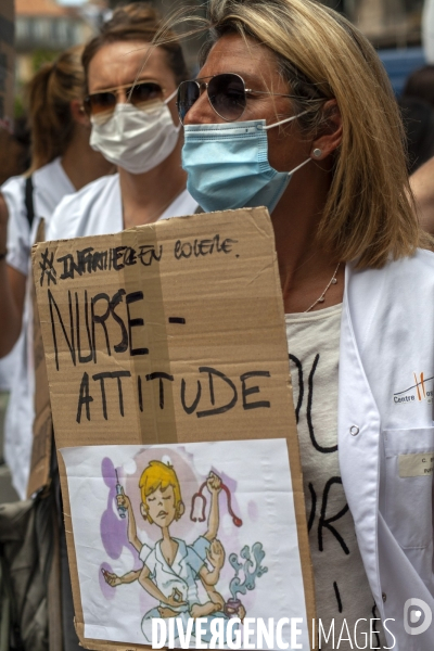 Mobilisation en défense du service public de la santé à Marseille