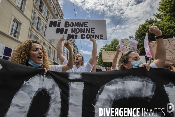 Mobilisation en défense du service public de la santé à Marseille