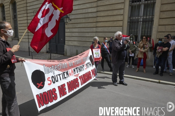 Manifestation des personnels hospitaliers à Paris