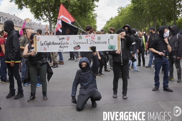 Manifestation des personnels hospitaliers à Paris