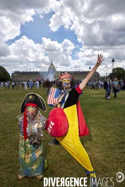 Manifestation des personnels hospitaliers à Paris