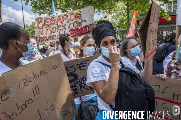 Manifestation pour la défense du service public hospitalier