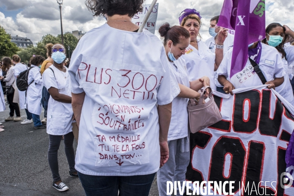 Manifestation pour la défense du service public hospitalier