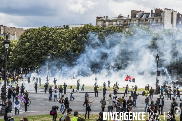 Manifestation pour la défense du service public hospitalier