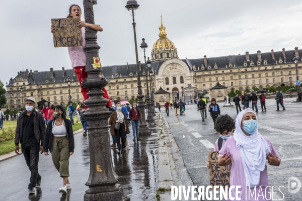 Manifestation pour la défense du service public hospitalier