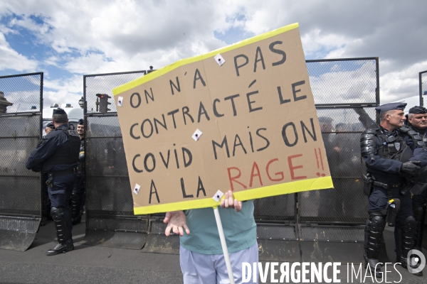 Manifestation des soignants. Paris.