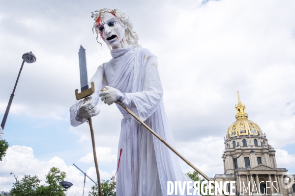 Manifestation des soignants. Paris.