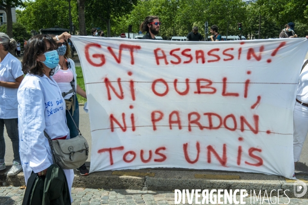 Manifestation des personnels de santé et débordements