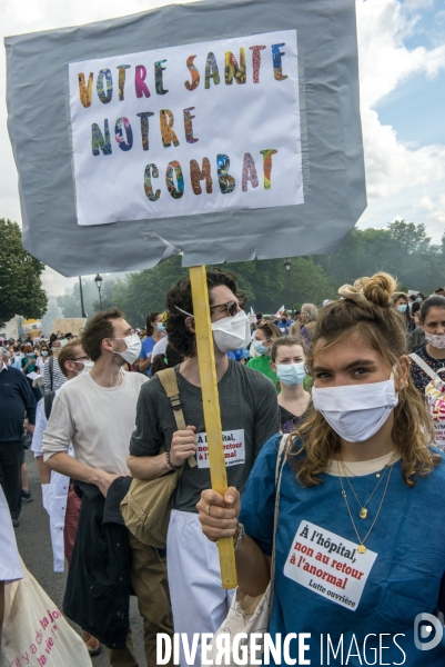 Manifestation des personnels de santé et débordements