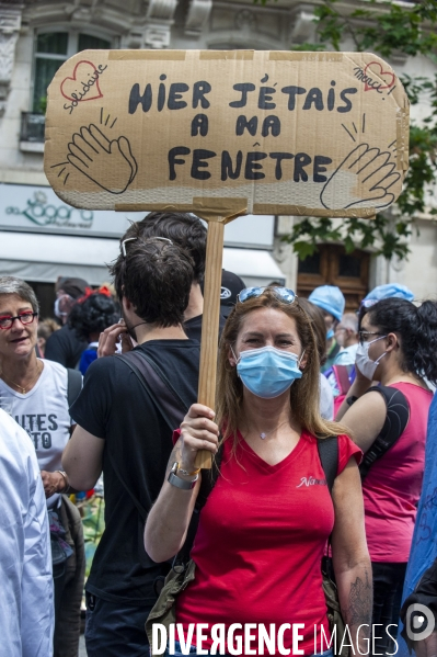 Manifestation des personnels de santé et débordements