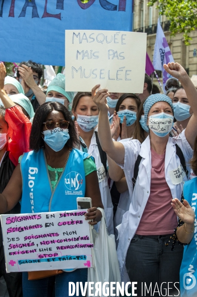 Manifestation des personnels de santé et débordements