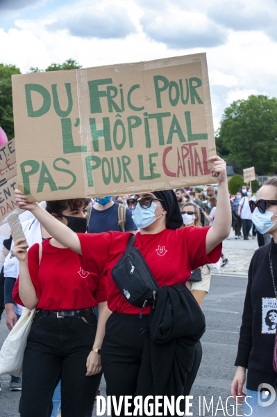 Manifestation des personnels de santé et débordements