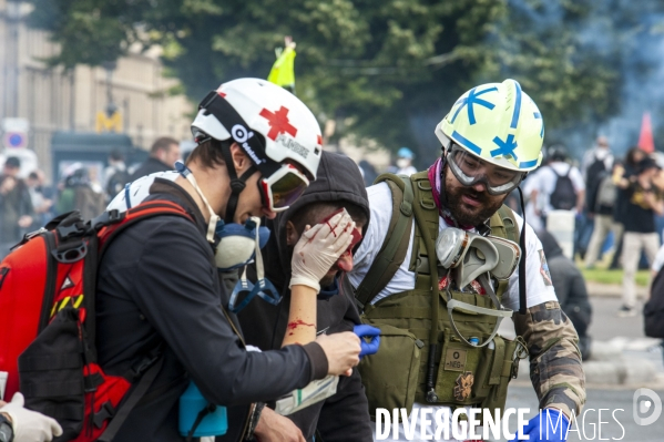 Manifestation des personnels de santé et débordements