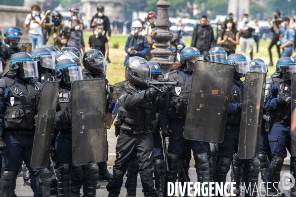 Manifestation des personnels de santé et débordements