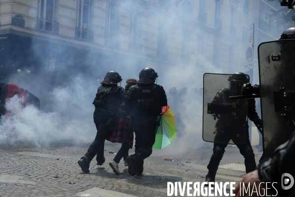 Journée nationale de protestation de l hôpital à Paris. Hospital national day of protest in Paris.