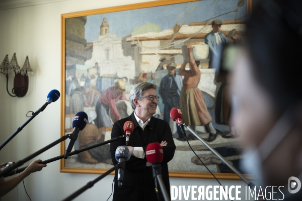 Conférence de Presse Melenchon