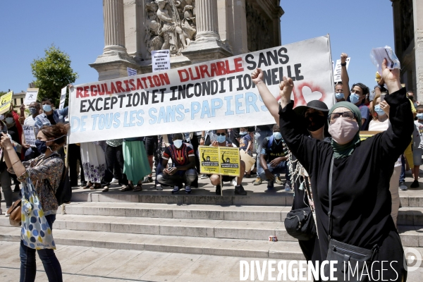 Manifestation sans papiers-journée mondiale des réfugiées