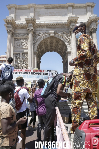 Manifestation sans papiers-journée mondiale des réfugiées