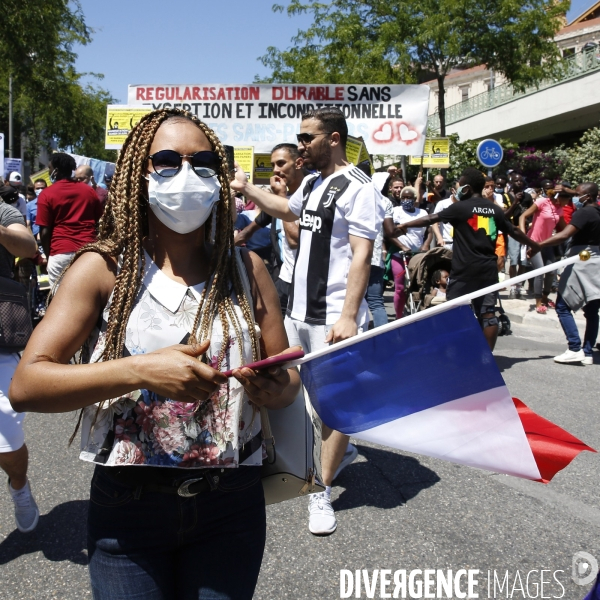 Manifestation sans papiers-journée mondiale des réfugiées