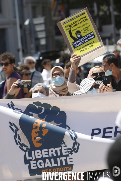 Manifestation sans papiers-journée mondiale des réfugiées