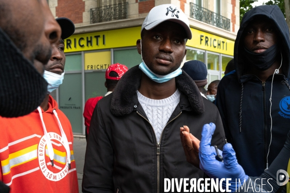 Manifestation des livreurs Frichti